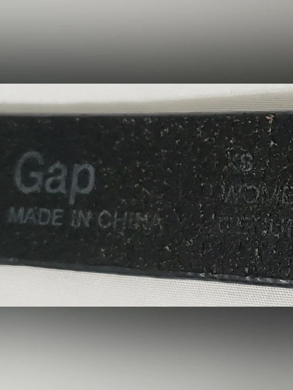 Gap Black Leather Studded Belt Size XS